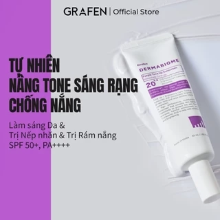 Kem chống nắng tông màu tím DERMABIOME 50ml [SPF50 +, PA + + + + / Chống nhăn / Làm sáng da / Kem chống nắng]