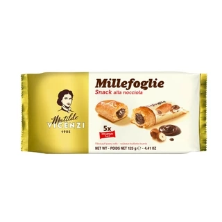 Bánh ngàn lớp nhân kem hạt phỉ Minisnack Matilde Vicenzi nhập khẩu Ý 125g