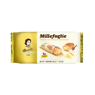 Bánh puff pastry cuộn kem Pastry Cream Millefoglie D'Italia MiniSnack nhập khẩu Ý 125g
