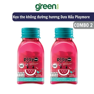 Combo 2, combo 3, hũ kẹo the không đường hương Dưa Hấu Playmore 22g