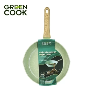 Chảo sâu chống dính PFOA free men đá ceramic miệng rót Green Cook GCP231
