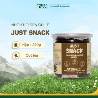 Nho khô đen Chile Just Snack kích cỡ Medium | Hộp 250g, Đồ ăn vặt Healthy