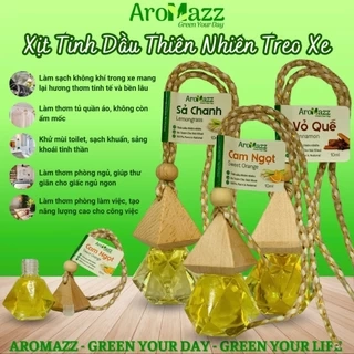 Tinh Dầu Treo Xe 3 Mùi Bán Chạy Nhất Từ Tinh Dầu Thiên Nhiên AroMazz Khử Mùi Thơm Xe 10ml