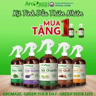 Xịt Tinh Dầu  Xịt Thơm Phòng Khử Mùi Đuổi Muỗi Côn Trùng AroMazz Nhiều Mùi Chai Lớn 300ml
