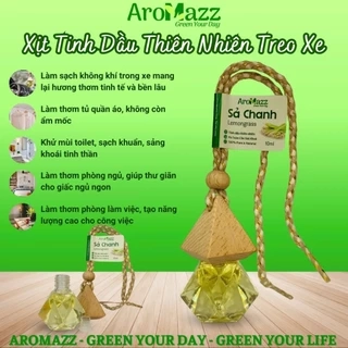 Treo Xe Tinh Dầu Sả Chanh Tinh Dầu Thiên Nhiên AroMazz Treo Xe Treo Tủ Quần Áo Treo Nhà Vệ Sinh Chai Tiện Lợi 10ml