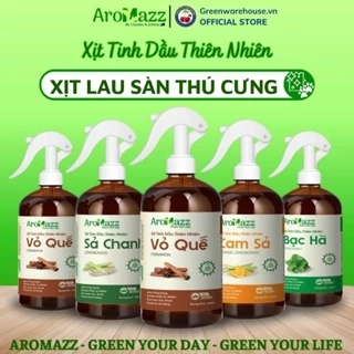 Xịt Lau Sàn Thú Cưng Xịt Khử Mùi Chuồng Trại Vỏ Quế  AroMazz Khử Mùi Đuổi Muỗi Côn Trùng Chai lớn 300ml