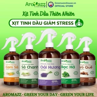 Xịt Phòng Ngủ Xịt Tinh Dầu Oải Hương Thiên Nhiên AroMazz Xịt Thơm Phòng Ngủ Ngon Chai lớn 300ml