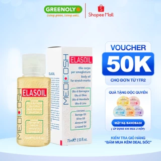 Dầu Rạn Da Hữu Cơ Elasoil Medicosh Giúp Phòng & Làm Mờ Rạn Da Cho Bà Bầu, Sau Sinh, Do Tăng Cân Nhanh 75ml