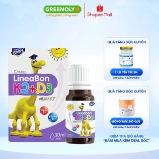 LineaBon Vitamin D3 K2 Vitamin Phát Triển Tăng Chiều Cao Cho Bé 10ml