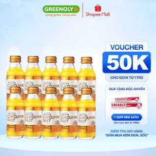 Nước Nghệ Nano Kolmar Curcumin Fast Nano Tăng Cường Hỗ Trợ Dạ Dày 100ml - 10 Chai