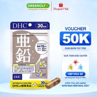 Viên Uống Kẽm DHC Zinc Hỗ Trợ Làm Đẹp Da, Khỏe Tóc, Tốt Cho Trí Não 30 Ngày