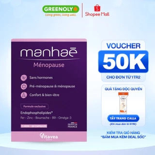 Viên uống nội tiết tố nữ Manhae Nutrisante điều hòa kinh nguyệt giảm khô hạn tăng cường sinh lý nữ