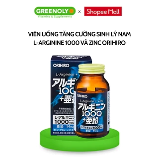 Viên uống tăng cường sinh lý nam giới L-Arginine 1000mg và Zinc Orihiro 120 viên