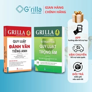 Combo Quy luật đánh vần tiếng Anh và Bí thuật của quy luật trọng âm, kèm app Grilla