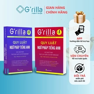 Sách - Combo Quy luật ngữ pháp tiếng Anh Grilla Tập 1 và 2, kèm quà tặng