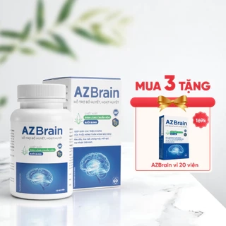 AZBR60 - Viên uống bổ não AZBrain hoạt huyết, hết chóng mặt đau đầu, mất ngủ, tăng tuần hoàn máu(Hộp 60 viên)ZLOVE