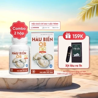 Combo 2 Hộp Hàu biển ob Tăng sinh lý nam, cải thiện xuất tinh sớm ( Hộp 30 viên) Zlove