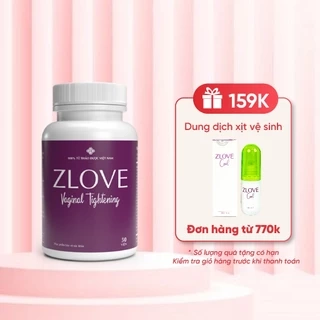 Viên uống Zlove cân bằng nội tiết tố nữ, se khít vùng kín, giảm khô hạn ( hộp 50 viên )
