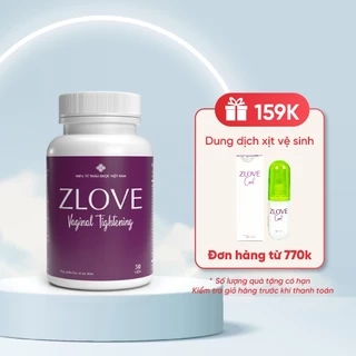 Viên uống Zlove tăng cường nội tiết tố nữ, se khít vùng kín, giảm bốc hỏa, mất ngủ ( hộp 50 viên )