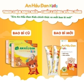 AHĐK - Siro Ho An Hầu Đan Kids – Dành Cho Trẻ Bị Viêm Họng, Amidan (10 ống x 10ml)