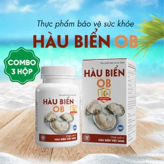 Combo 3 Hộp Tinh Chất Hàu OB Tăng Sinh Lý Nam Giới, Chiết Xuất Hàu Oyster (Hộp 30v) - Grow Green AZ