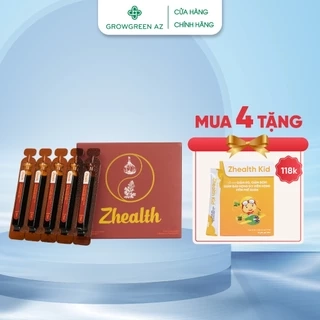 Siro Ho Zhealth Giảm Đau Rát Họng, Ho, Đờm, Khàn Tiếng, Cảm Cúm Grow Green AZ (10 ống x10ml)