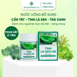 Tinh Lá Sen OB Detox Cần Tây, Lá Sen, Trà Xanh Hỗ Trợ Giảm Cân, Thon Dáng, Đẹp Da (Hộp 50g)