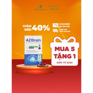 Viên uống bổ não AZBrain GrowGreenAz Tăng Cường Trí Nhớ, Giảm Đau Đầu, Lưu Thông Máu Não