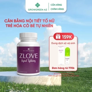 Viên uống nội tiết tố nữ Zlove, se khít vùng kín, giảm khô hạn vùng kín ( Hộp 50 Viên) Growgreenaz