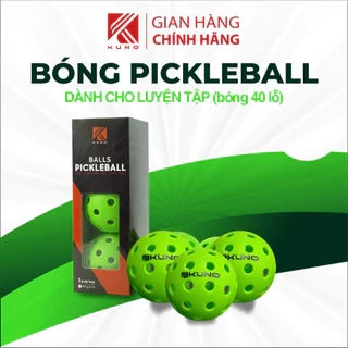 Hộp 3 Qủa Bóng Pickleball Kuno Strike 40, Độ Bền Cao, Chuẩn Thi Đấu