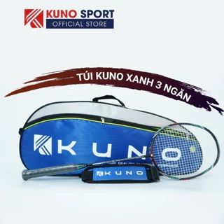 Túi Đựng Vợt Cầu Lông Tennis KUNO Loại 3 Ngăn Cao Cấp Chống Nước Siêu Bền