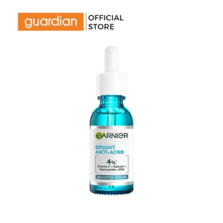Tinh Chất Hỗ Trợ Mờ Thâm Sáng Da Garnier Bright Complete Anti-Acness Booster Serum 4% Cho Da Dầu Mụn 30ml