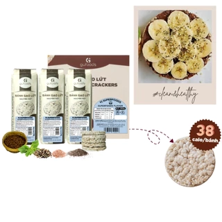 Bánh gạo lứt GUfoods - Không chiên dầu, Không đường, Eat clean, Thực dưỡng, Ăn vặt healthy, Tập gym (170g/300g/80g/40g)