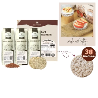 Bánh gạo lứt GUfoods vị Nguyên bản GUfoods - Không chiên dầu, Không đường, Eat clean, Healthy, Tập gym (170g/300g/510g)