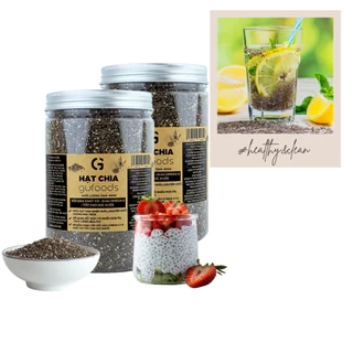 Combo 2 Hạt chia GUfoods - Giàu chất xơ và Omega-3, Tốt cho hệ tiêu hoá, Lành mạnh, Healthy, Eat clean (100g/600g)