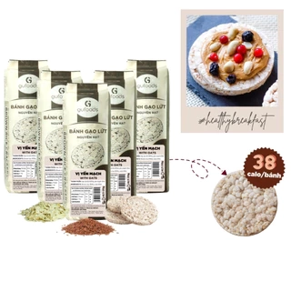 Combo 5 Bánh gạo lứt GUfoods (mỗi gói 75g/160g/170g/300g) - Không chiên dầu, Phù hợp Eat clean, Tập Gym, Ăn Healthy