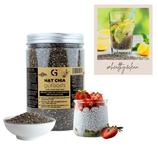 Hạt chia GUfoods - Giàu chất xơ và Omega-3, Tốt cho hệ tiêu hoá, Lành mạnh, Healthy, Eat clean (100g/600g)