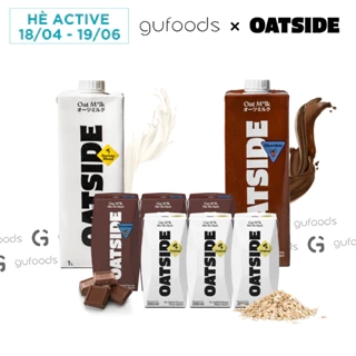Sữa yến mạch OATSIDE - Không đường, Không lactose, Thuần chay, Thơm béo sánh mịn, Barista Blend & Chocolate (1L / 200ml)