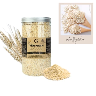 Yến mạch cán vỡ 0.55mm GUfoods - Giàu chất xơ, Tốt cho sức khoẻ, Healthy, Tập gym, Eat clean (hũ 500g)
