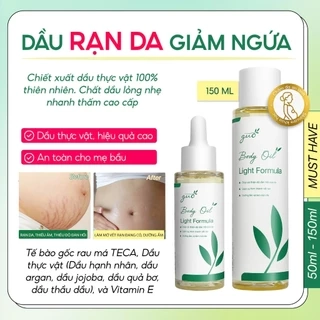 Dầu Rạn Da Giảm Ngứa Dưỡng Ẩm Cho Bà Bầu & Mẹ Sau Sinh Lỏng Nhẹ Thấm Nhanh - GUO Body Light Oil Fomular