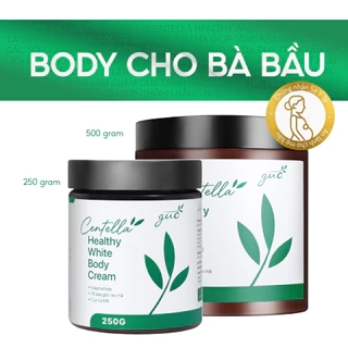 Kem Body CHO BÀ BẦU Dưỡng Trắng Da, Nâng Tone Nhanh Thấm Chiết Xuất Rau Má GUO (250-500G)