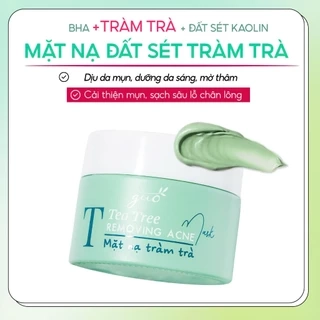 Mặt nạ đất sét tràm trà cải thiện mụn, sạch sâu, se khít lỗ chân lông - GUO Tea Tree Mask 50g