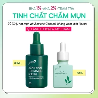 Serum sạch mụn giảm thâm chuyên cho bà bầu da mụn, gom khô mụn với tràm trà GUO 10ml, 30ml