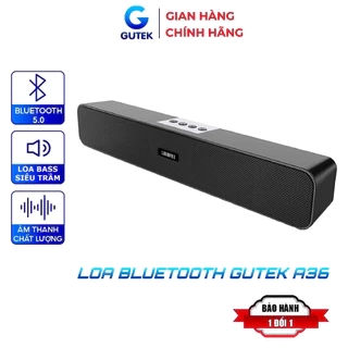 Loa bluetooth không dây siêu bass Gutek A36 đa năng nghe nhạc âm thanh sống động sử dụng USB thẻ nhớ
