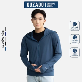Áo Chống Nắng Nam GUZADO Vải Extracool Co Giãn, Làm Mát, Chống Tia UV Vượt Trội GCN