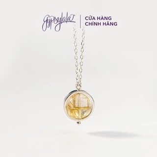 Dây Chuyền Khung Bạc 925 Đá Thạch Anh Tóc Vàng May Mắn Tài Lộc SP003223 Gypsy.lala