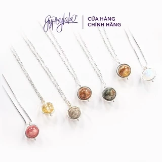 Dây Chuyền Khung Bạc Nhiều Màu Đá Thiên Nhiên Mang Năng Lượng SP002711 Gypsy.lala