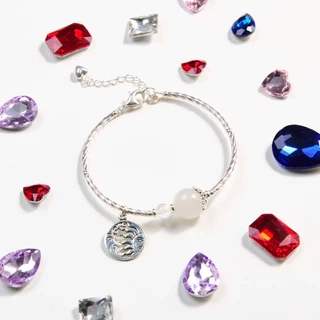 Vòng Tay Đá Ánh Trăng Charm Mặt Trăng Mặt Trời SP007762 Gypsy.lala