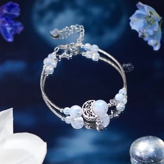 Vòng Tay Thiết Kế 9 Viên Charm Mặt Trăng Ngôi Sao Nhiều Màu SP002754 Gypsy.lala