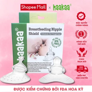 Núm Trợ Ti Chỉnh Nha Cho bé Bú Haakaa. Bộ 1 Chiếc Đế Tròn Hoặc Đế Tam Giác.